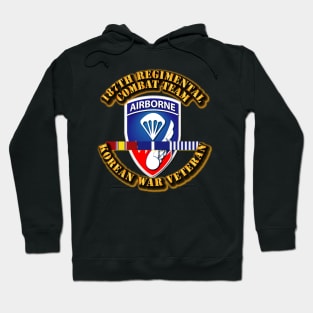 187th Regimental Combat Team - Korea w SVC Ribbons Hoodie